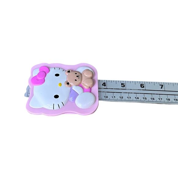 Vintage Sanrio Hello Kitty Compact Mirror w/ Comb Teddy Bare Pink 2006 Y2K Rare - Picture 6 of 6